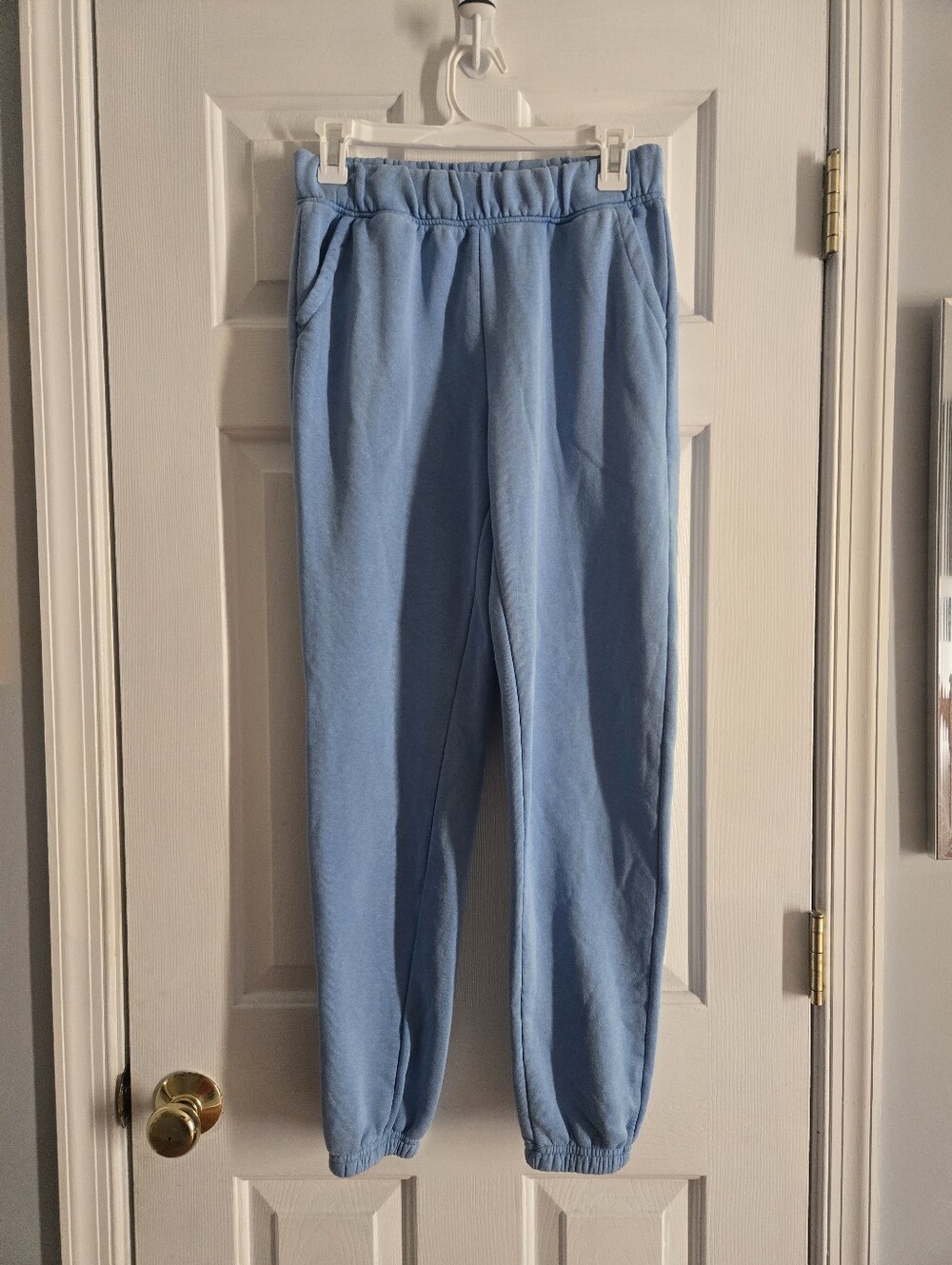 Yogalicious Wash Baby Fleece Emily Jogger Size XS Light Blue